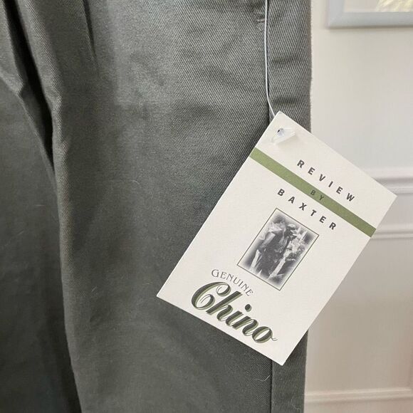 NWT Chino Brand Front Pleat Shorts Olive Green 38 - Picture 5 of 8